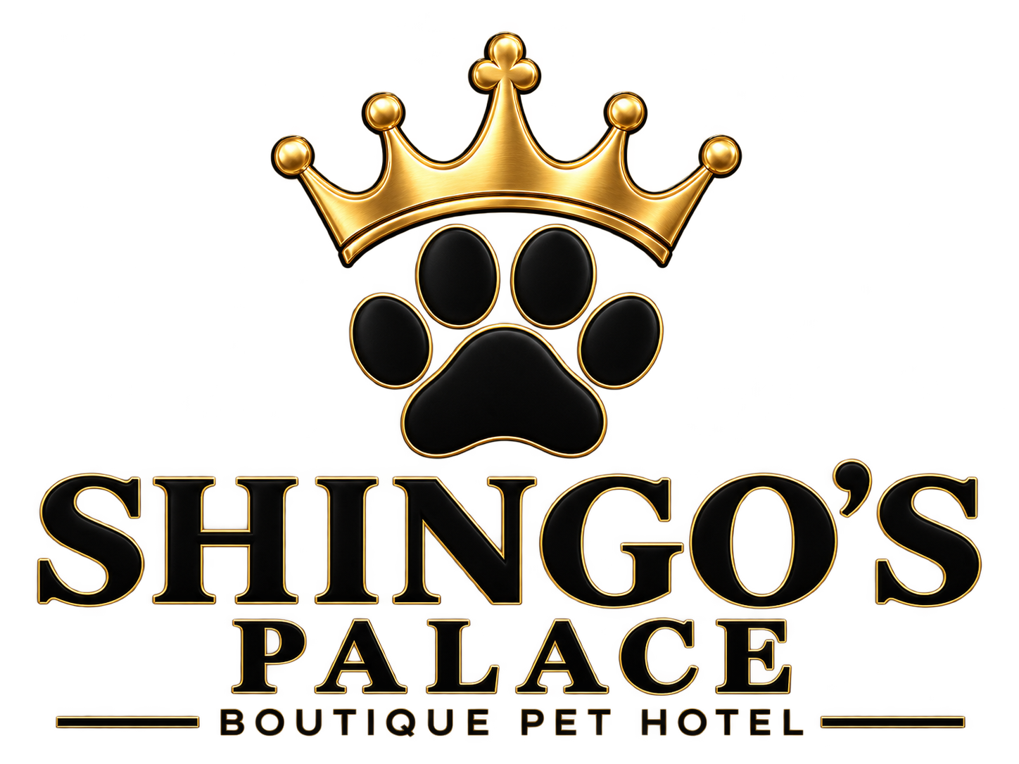 Shingo's Palace black and gold logo