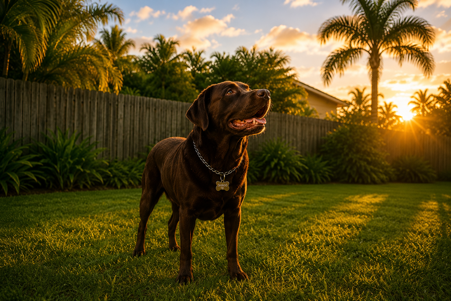 Shingo, the chocolate Labrador who inspired Shingo's Palace
